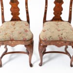 Set of Four 18th Century Dutch Marquetry Side Chairs