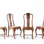 Set of Four 18th Century Dutch Marquetry Side Chairs