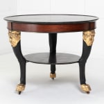 Early 19th Century Tri-pod Table with Black Marble Top