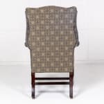 18th Century George III Mahogany Wing Chair