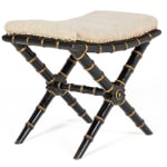 19th Century English Regency Faux Bamboo Stool