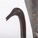 19th Century Qājār Steel Peacock