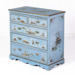 1930s Decorative English Japanned Chest of Drawers