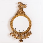 19th Century English Regency Convex Mirror