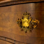 SOLD, 18th Century German Double Dome Walnut Bureau Cabinet