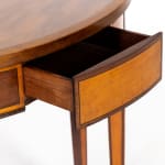 19th Century English Demi Lune Mahogany Side Table