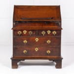Small 18th Century George II English Oak Bureau