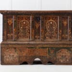 18th Century Painted Trunk on Stand
