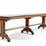 19th Century French Oak Work Table/Drapers Table