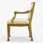 19th Century Italian Painted and Gilt Armchair