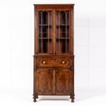 Late Regency Period Mahogany Secretaire Bookcase Circa 1825-30