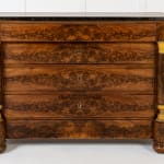 Pair of 19th Century French Empire Period Mahogany Commodes