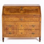 Late 18th Century Italian Inlaid Walnut Bureau