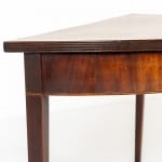 Pair of 18th Century English Mahogany Demi Lune Side Tables