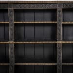 19th Century English Regency Painted Open Bookcase