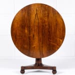 19th Century Late Regency Rosewood Tilt Top Table (Attributed to Gillows)