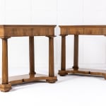 Pair of Early 19th Century Italian Walnut Console Tables