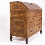 Late 18th Century Italian Inlaid Walnut Bureau