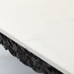 Large Pair Of Important Early 19th Century Chinese Hardwood Marble Top Console Tables