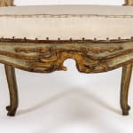 Large Pair of 18th Century Italian Painted Armchairs