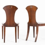 SOLD, Pair of Regency Oak Hall Chairs
