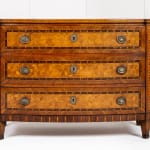 18th Century German Walnut Marquetry and Parquetry Commode