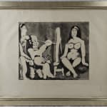 Pablo Picasso, Peintre et Modèle avec une Spectatrice au Bandeau, 1963