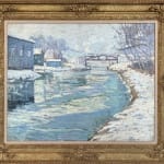 George Gardner Symons, Winter Scene: Canal Near New Hope, Pennsylvania