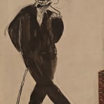 Robert Henri, Self Portrait / Sketch on verso