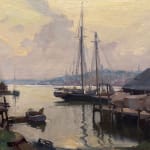 Emile Gruppe, Sunset, Gloucester Harbor, 1930s-40s