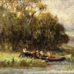 Edward Mitchell Bannister, Untitled [Launching a Rowboat], 1884