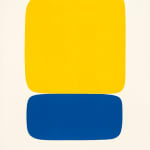 Ellsworth Kelly, Yellow Over Dark Blue, 1964-65
