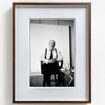Kasmin, Bruce Chatwin in his cycling suit, The Mill, Lower Long Dean, Wiltshire, 1977