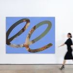 Lino Lago, Crash (Yellow on Museum I), 2014