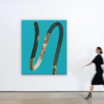 Lino Lago, Fake Abstract (Blue on Bouguereau), 2019