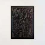 RETNA, Even the Heart Skips a Beat (Black on Black), 2024