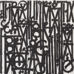 RETNA, Even the Heart Skips a Beat (Black on Black), 2024
