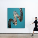 Lino Lago, Fake Abstract (Light blue on Roslin), 2020