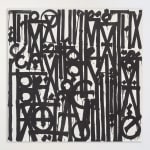 RETNA, Even the Heart Skips a Beat (Black on Black), 2024