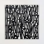 RETNA, Even the Heart Skips a Beat (Black on Black), 2024