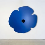 Donald Sultan, Blue Wall Poppy, 2020