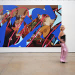 Lino Lago, Crash (Yellow on Museum I), 2014