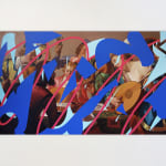 Lino Lago, Crash (Yellow on Museum I), 2014