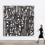 RETNA, Even the Heart Skips a Beat (Black on Black), 2024