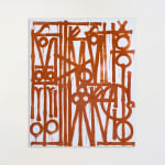 RETNA, Even the Heart Skips a Beat (Black on Black), 2024