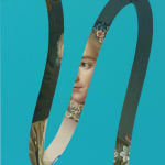 Lino Lago, Fake Abstract (Blue on Bouguereau), 2019