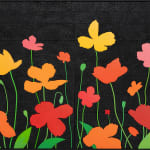 Laurent Pernot, Les rêves noirs – Fire poppies, 2025