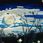 Claudia Keep, January 6th, 5:27 PM, Moon Over the Delaware, 2024