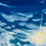 Claudia Keep, January 6th, 5:27 PM, Moon Over the Delaware, 2024