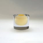 Tora Urup, Cylinder with floating bowl. Pale-Yellow., 2016